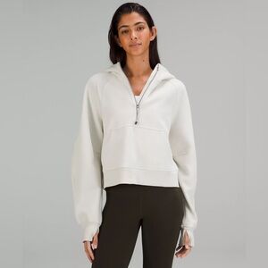 Lululemon Scuba Oversized Half-Zip Hoodie in Bone | Size XL/XXL
